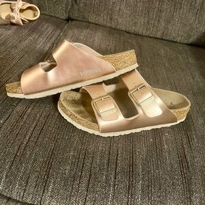 Birkenstock Rose Gold Sandals